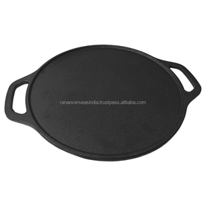 Heavy Duty Cast Iron Dosa Tawa Non Stick Flat Griddle <b>Pan</b> for Roti Chapati Crepe Pancake And Pizza Cooking Kitchen Cookware - Product Image 3