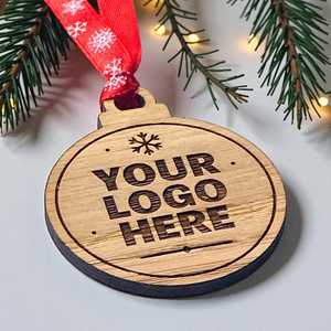 Ornements de Noël en bois de luxe faits à la main, décorations de fêtes modernes personnalisées, décorations de Noël pour la maison, cadeau - Product Image 6