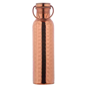 Copper Water <b>Bottles</b> Hand Hammered <b>Vintage</b> Design Portable With Lids Pure copper <b>bottle</b> - Product Image 2