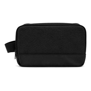 Neceser de Viaje Negro Jaspeado con Doble Cremallera, Impermeable, con Asa Lateral, de Alta Calidad y Personalizable - Product Image 3