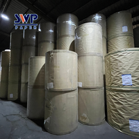Papier de base pour ruban adhésif en kraft vierge 135 g/m² |   Rouleau Jumbo non imprégné pour la fabrication de rubans de plâtre en carton-ciment