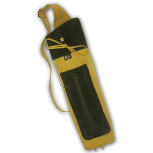 กระเป๋าใส่ลูกธนูหนังวัวแท้แบบสั่งทำพิเศษ 50 ซม. ยี่ห้อ HUNTING Archery OEM รุ่น ESHALZ IMPEX AQ-131 พร้อมช่องใส่ก้านลูกธนูและขนนกแบบกำหนดเองได้ - Product Image 4