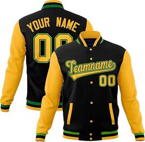 Chaquetas Bomber Varsity Bordadas Personalizadas al por Mayor para Hombre, Chaquetas de Invierno de Talla Grande para Equipos de Béisbol con Cuello Alto - Product Image 6