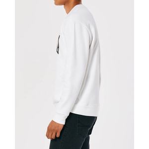 Sudaderas con logotipo de impresión personalizada para hombre, jersey de chándal de gran tamaño con hombro caído, cuello redondo - Product Image 2