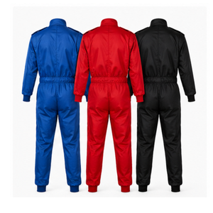 Men's Black <b>Red</b> Blue Full Sleeve Racing <b>Suit</b> Flame Retardant Quick Dry Polyester Customized Team Name All Seasons Adult Wear - Product Image 4