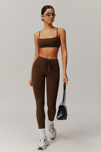 High Demand Brown Zoe Sports <b>Bra</b> 4 Way Stretch <b>Thin</b> <b>Straps</b> Breathable Quick Dry And High Impact Women's Gym Fitness Sports <b>Bra</b> - Product Image 3