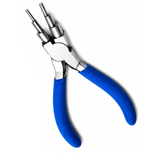 Pince à boucler bleue en acier inoxydable pour la fabrication de bijoux, outil de façonnage de fils pour bagues, pendentifs et artisanat de bijoux DIY - Product Image 1