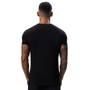 Men’s Black Graphic Print Jersey T Shirt Crew Neck Short Sleeve Fitness Training Gym Workout Casual Sportswear <b>Athletic</b> Tee - Product Image 2