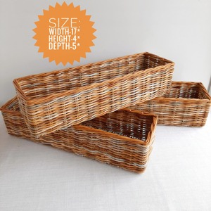 Artex Green Earth Handmade <b>Square</b> Wicker <b>Basket</b> Eco-Friendly Natural Rattan Storage <b>Baskets</b> Modern Multifunction Made in Hanoi - Product Image 6