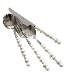 Ensemble de couverts en métal élégant pour la salle à manger, comprenant cuillère, fourchette et couteau, vaisselle de cuisine - Product Image 4