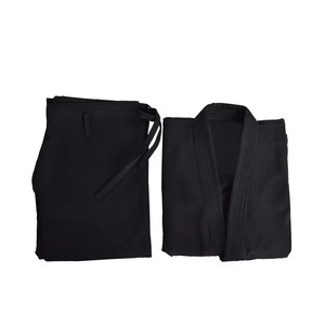 Uniforme de Taekwondo Negro con Cinturón Morado para Niños, Ropa de Artes Marciales, Corte Regular, 100% Algodón, Traje de Karate Resistente - Product Image 6