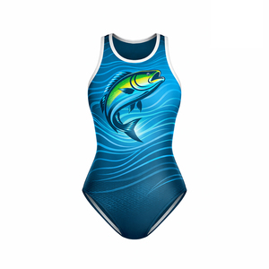 Nouvel Arrivage Maillot de Bain Une Pièce Échancré Séchage Rapide Imperméable Tenue de Plage 100% Polyester Couleur Unie Promotion Service OEM ODM - Product Image 1