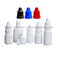 Bouteilles compte-gouttes en plastique pet à pression pour les yeux, 5ml, 10ml, 15ml, 20ml, 30ml