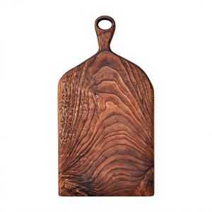 Planche à découper rectangulaire en acacia véritable, durable et écologique, pour salades et légumes, avec logo, compatible lave-vaisselle, modèle BS, très vendue par Master Chef - Product Image 1