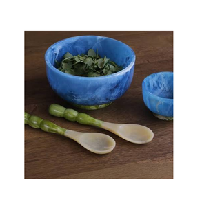 Tazón Pulido de Resina Epoxi, Vajilla para Cocina y Hogar, Ecológico, Apto para Lavavajillas, para Servir Comida en Fiestas, Decoración Moderna y Lujosa para el Hogar - Product Image 4