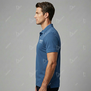 Camiseta de Punto de Algodón para Hombre, Elegante, Cómoda, Suave, Transpirable, Informal para Exteriores, Moda de Verano, Comodidad Durante Todo el Día, a la Moda - Product Image 3