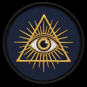 Écusson brodé personnalisé pour insignes maçonniques, badge d'aileron maçonnique argenté, logo brodé à la main en fil de soie, écusson d'uniforme maçonnique - Product Image 4