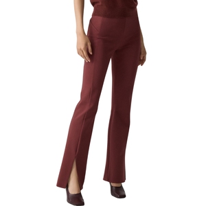 Pantalon en tricot élégant et décontracté pour femme, taille haute, jambe large – Confortable, respirant, motif uni, idéal pour le bureau en été - Product Image 2