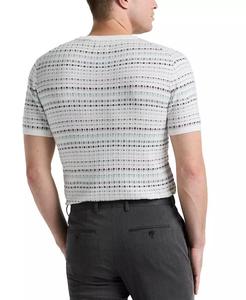 Jersey De Hombre Jacquard Multicolor De Manga Corta Estampado Geométrico | Perry Ellis - Product Image 2