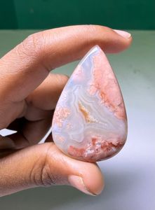 Cabochon en Agate Coton Naturel de Haute Qualité, Pierre Précieuse en Vrac pour la Fabrication de Bijoux - Product Image 4