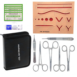 Kit de Suture pour Étudiants en Médecine, Instruments Médicaux, Kit de Pratique de Suture en Acier Inoxydable pour la Dissection, Chirurgie et Anatomie - Product Image 1