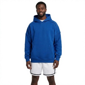 Sweat à capuche polaire pour homme en mélange de coton, coupe décontractée, manches longues, poche avant, toucher doux, détail épaule, mode, vente en gros B2B, vêtement USA - Product Image 1