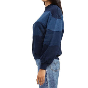 Sweat-shirts pour femmes de fabrication pakistanaise, couleur unie, logo imprimé personnalisé, vêtements décontractés pour femmes - Product Image 3