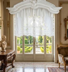 Custom Wholesale Embroidery Vintage Cotton Flowers Curtain Valance Ribbon Full Sizes Door <b>Window</b> Home Blackout High Shading - Product Image 2