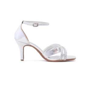 Sandalias Plata Tacón Fantasía Modelo FN5275 - Product Image 2