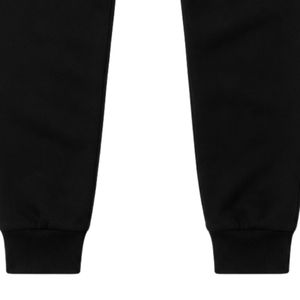 <b>Black</b> JJ Logo Embroidered Jogger Sweatpants with Elastic Waist Drawstring Side Pockets and Cuffed Ankles for Casual Sportswear - Product Image 6