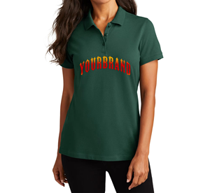 Chemise de golf pour femme en coton respirant 100 %, style streetwear, trèfle vert, Jour de la Saint-Patrick, logo personnalisé, haute qualité, 210g, vente en gros - Product Image 1