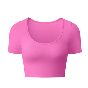 T-shirts courts pour femmes de qualité supérieure, noirs, 100% coton, coupe ajustée, manches courtes, t-shirt court d'été - Product Image 4