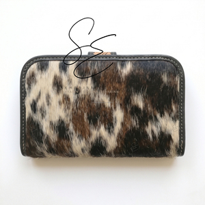 Elegant Western Cowhide Clutch Wallet Engraved Leather <b>Wristlet</b> Rustic Chic Cowgirl Evening Purse for Women Cowgirl <b>Wristlets</b> - Product Image 4