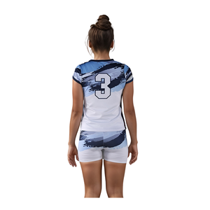 Club Women Volleyball Sublimation Uniform Printed Women Volleyball Sublimation Uniform Wholesale Teamwear Custom Ladies Jersey - Product Image 3
