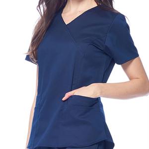 Ensembles d'uniformes médicaux tricotés 100 % coton personnalisables pour femmes, pour hôpitaux et soins infirmiers, vente en gros - Product Image 6