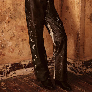 Premium Quality Factory Price Customized Logo Cowhide <b>Leather</b> <b>Pants</b> Fashion High Quality Custom Cowhide <b>Leather</b> <b>Pants</b> - Product Image 3