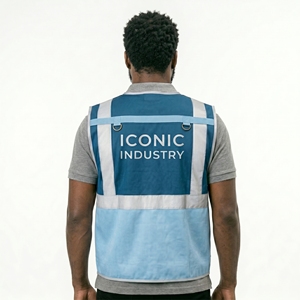 Gilet de sécurité coupe-vent pour travaux de construction, moto, haute visibilité, réfléchissant, respirant, imperméable, polyester, séchage rapide, pour la route - Product Image 2