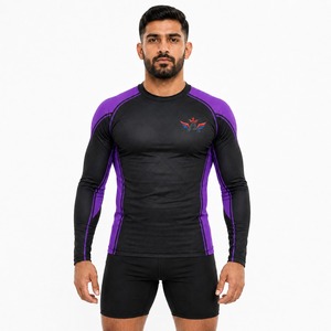 Camiseta Deportiva de Compresión para Entrenamiento, de Secado Rápido, Transpirable, Elástica, para MMA, OEM - Product Image 1