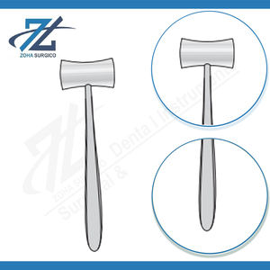 Marteau à Toffee en Acier Inoxydable Manuel, à une face lisse et une face dentelée, 190 mm de long, 280 g, Instrument Chirurgical Certifié CE, Fabricant - Product Image 3