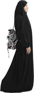 Abaya de Seda 100% Natural, Moda Islámica, Talla Grande, Vestido Maxi Holgado para Mujer, Personalizable, Tela Chifón, Venta al Por Mayor - Product Image 3