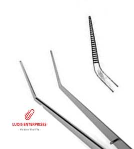 Pinzas College Pliers 317 con mordazas anguladas dentadas, instrumento quirúrgico dental, herramienta médica de acero inoxidable - Product Image 2