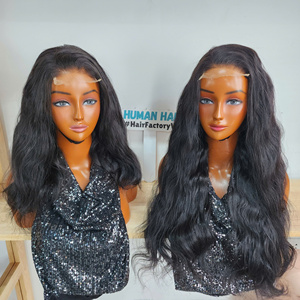 Human Hair Lace <b>Front</b> <b>Wig</b> Natural for Lace Vietnam Virgin Natural Wavy 200 250% Density for Black Woman - Product Image 4