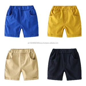 Pantalon garçon en coton personnalisé de haute qualité pantalon à taille élastique jogging pour enfants shorts de couleur unie pour enfants - Product Image 4