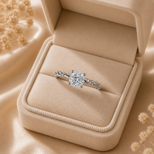 2 CTW <b>Cushion</b> Cut Moissanite Prong Set Twisted Band Engagement <b>Ring</b> 14K Gold Plated Silver | Luxe Classic Solitaire Bridal <b>Ring</b> - Product Image 3