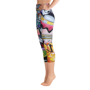 Legging de yoga professionnel personnalisé pour femme, décontracté, uni, taille élastique croisée, coupe en V, noir, évasé, en Spandex/Nylon extensible dans les quatre sens - Product Image 4