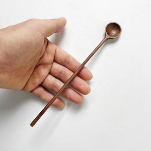 Cuillère à thé en bois biodégradable, cuillère à café en bois naturel pour le thé, les desserts, la crème glacée, utilisation en cuisine - Product Image 3