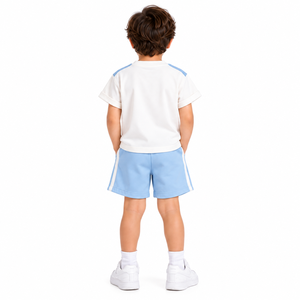 Kids Boys Jersey Cartoon Whale Graphic T-Shirt Shorts Set Summer Casual Two-Piece Outfit Short Sleeve Crew Neck 2-7 <b>Years</b> - Product Image 6