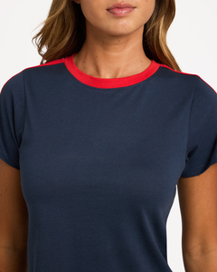 Camiseta Corta de Algodón con Estampado Gráfico para Mujer, Corte Regular, Estilo Urbano, Calidad Premium, Mangas Cortas - Product Image 3