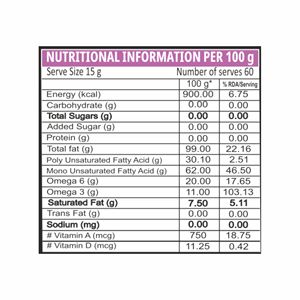 น้ำมันคาโนลาโอรีล 1 ลิตร อุดมด้วยโอเมก้า 3 PUFA ช่วยลดคอเลสเตอรอลและควบคุมระดับน้ำตาลในเลือด - Product Image 4
