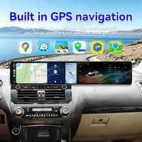 Autoradio multimédia Baoshang double écran tactile Qualcomm 12,3'' Android 15 pour Toyota Land Cruiser Prado 2014-2017 avec navigation GPS